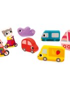Janod Chunky Puzzle Vehicles играчка сортер 18m+ 7 бр.