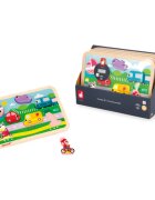 Janod Chunky Puzzle Vehicles играчка сортер 18m+ 7 бр.