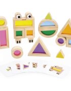Janod Sensory Game Translucent Blocks играчка за подреждане 12m+ 12 бр.