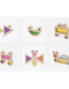 Janod Sensory Game Translucent Blocks играчка за подреждане 12m+ 12 бр.