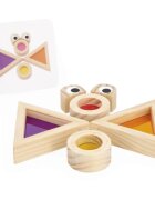 Janod Sensory Game Translucent Blocks играчка за подреждане 12m+ 12 бр.