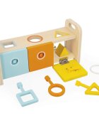 Janod Shape Sorter Box with Keys играчка сортер 18m+ 1 бр.