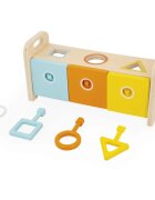 Janod Shape Sorter Box with Keys играчка сортер 18m+ 1 бр.