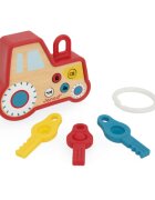 Janod Sound and Light Tractor Keychain играчка за подреждане от дърво 18m+ 1 бр.