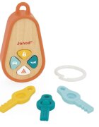 Janod Sounding Keychain играчка за подреждане от дърво 18m+ 1 бр.
