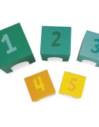 Janod Tropik 5-Cube Pyramid кула за сглобяване 12m+ 5 бр.
