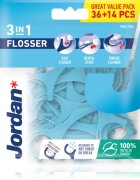 Jordan Flosser 3in1 конец за зъби 50 бр.