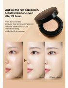 JUNG SAEM MOOL Essential Skin Nuder Longwear Cushion дълготраен грим в гъбичка SPF 50+ + резервен пълнител цвят Medium Deep 2x14 гр.