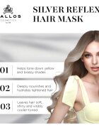 Kallos Coloring Hair Mask Silver Reflex маска за коса неутрализиращ жълтеникавите оттенъци 275 мл.