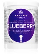 Kallos KJMN Professional Blueberry ревитализираща маска за суха увредена и химически третирана коса 1000 мл.