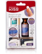 KISS French Acrylic Sculpture Kit комплект на френски маникюр 40 бр.