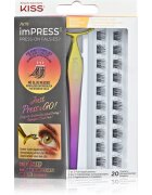KISS imPRESS Press-on Falsies изкуствени мигли в сноп с възел 01 Natural 20 бр.