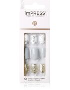 KISS imPRESS Short Изкуствени нокти самозалепващ се Knock Out 30 бр.