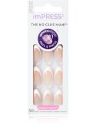 KISS imPRESS The No Glue Mani Изкуствени нокти самозалепващ се Everlasting 30 бр.