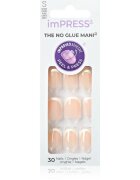 KISS imPRESS The No Glue Mani Изкуствени нокти самозалепващ се Model 30 бр.