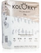 Kolorky Deluxe Velvet Dots еднократни ЕКО пелени размер XL 12-16 kg 17 бр.
