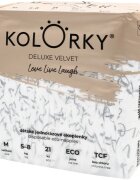 Kolorky Deluxe Velvet Love Live Laugh еднократни ЕКО пелени размер М 5-8 Kg 21 бр.