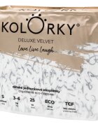 Kolorky Deluxe Velvet Love Live Laugh еднократни ЕКО пелени размер S 3-6 Kg 25 бр.