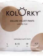 Kolorky Deluxe Velvet Pants Limited Fun пелени-гащички еднократни размер L 8-13 kg 19 бр.