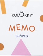 Kolorky Memo Game Shapes Съвпадение на картината 20 бр.