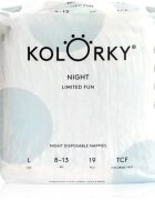 Kolorky Night Limited Fun еднократни пелени за нощ размер L 8-13 kg 19 бр.
