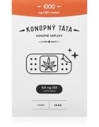 Konopný táta Patches 1000 mg CBD загряваща лепенка с конопено масло 10 бр.
