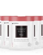 KORIKA FermentBeauty Set of 5 Anti-wrinkle Face Sheet Masks with Fermented Wine and Hyaluronic Acid комплект маски за лице на намалена цена