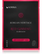 KORIKA Korean Heritage Red Ginseng & Adenosine Anti-aging Sheet Mask комплект маски за лице на намалена цена против стареене и за стягане на кожата