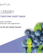 KORIKA SuperFruits Blueberry - Detoxifying Sheet Mask Хидратираща платнена маска Blueberry 25 гр.