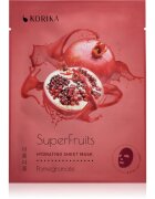 KORIKA SuperFruits Pomegranate - Set of 5 Hydrating Face Sheet Masks комплект маски за лице на намалена цена с хидратиращ ефект Pomegranate