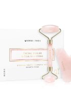 KORIKA Tools Face Roller & Gua Sha масажно валяче за лице и масажно приспособление Quartz Pink