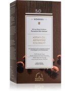 Korres Argan Oil перманентната боя за коса с арганово масло цвят 5.0 Light Brown 50 мл.