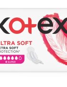 Kotex Ultra Soft Super санитарни кърпи 8 бр.