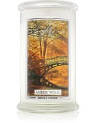 Kringle Candle Amber Wood ароматна свещ 624 гр.