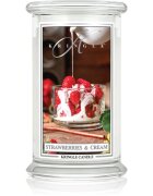 Kringle Candle Classic Strawberries & Cream ароматна свещ 623 гр.