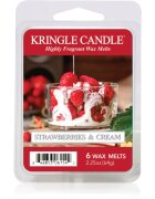 Kringle Candle Strawberries & Cream восък за арома-лампа 64 гр.
