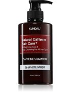 KUNDAL Caffeine Shampoo White Musk натурален шампоан против косопад 500 мл.