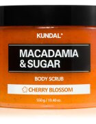 KUNDAL Macadamia & Sugar White Musk захарен пилинг с масло от шеа 550 гр.