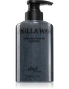 KUNDAL Objet Exfoliating & Waterfull Hand Wash течен сапун-грижа за ръце с ексфолиращо действие с аромат Vanilla Wave 380 мл.