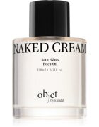 KUNDAL Objet Satin Glow Body Oil подхранващо масло за тяло за интензивна хидратация с аромат Naked Cream 100 мл.