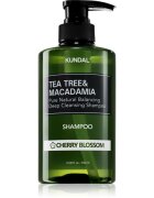 KUNDAL Tea Tree & Macadamia Cherry Blossom дълбоко почистващ шампоан с освежаващ ефект 500 мл.