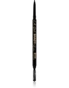 L.A. Girl Cosmetics Shady Slim автоматичен молив за вежди с четка цвят Black 0.08 гр.