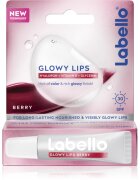 Labello Glowy Lips Berry тониращ балсам за устни с хиалуронова киселина SPF 30 10 мл.
