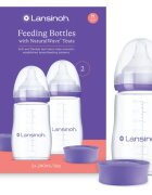 Lansinoh NaturalWave бебешко шише Medium 2x240 мл.