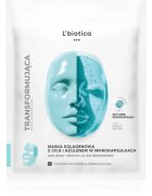 L’biotica Transforming Collagen Mask with CICA and Azulene in Microcapsules колагенова маска против зачервяване на кожата 1 бр.