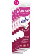 Linteo Natural Cotton Pads памучни подложки 120 + 20ks x 4