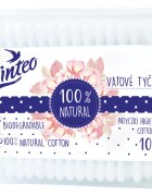 Linteo Natural клечки за уши контейнер 100 бр.