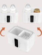 Lionelo Thermup Double White Bottle Warmer 6in1 Многофункционален нагревател за бебешки бутилки 6 в 1 1 бр.