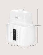 Lionelo Thermup Double White Bottle Warmer 6in1 Многофункционален нагревател за бебешки бутилки 6 в 1 1 бр.