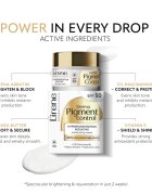 Lirene Derma Pigment Control Cream SPF 50 озаряващ хидратиращ крем против пигментни петна SPF 50 50 мл.